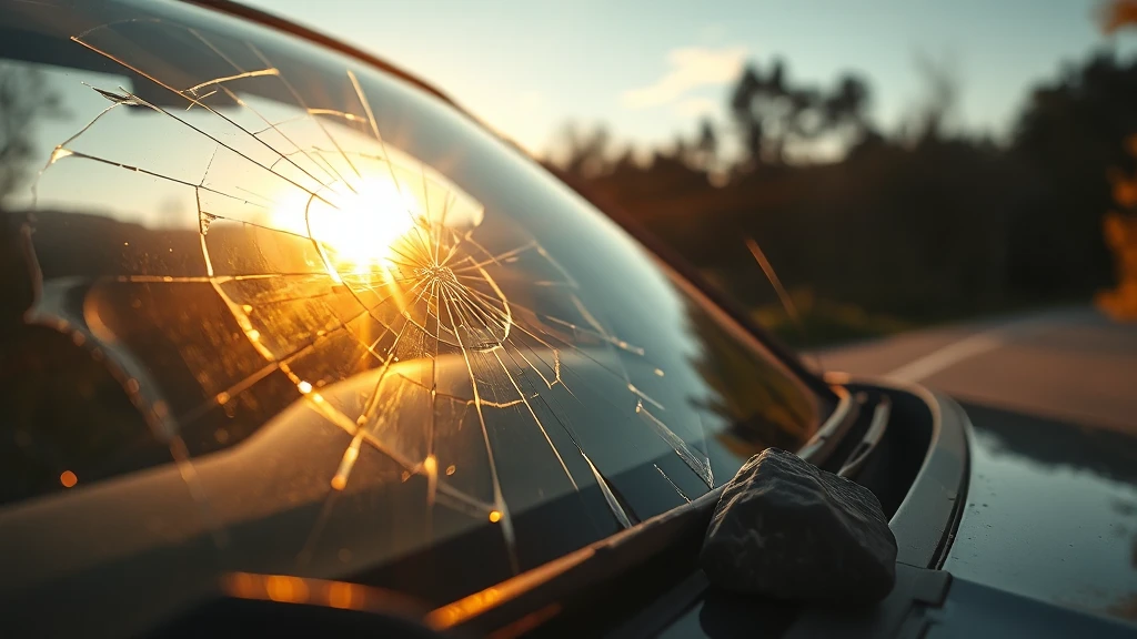 Pęknięta szyba w samochodzie z winy kamienia – czy naprawia się z AC?