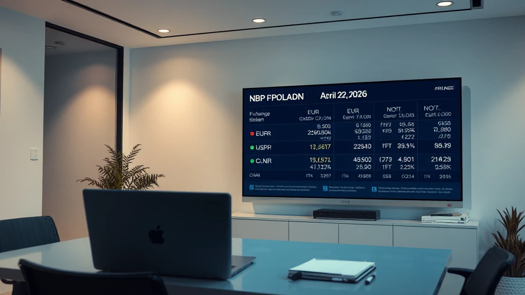 Kursy walut NBP na dzień 22.04.2026 (środa)