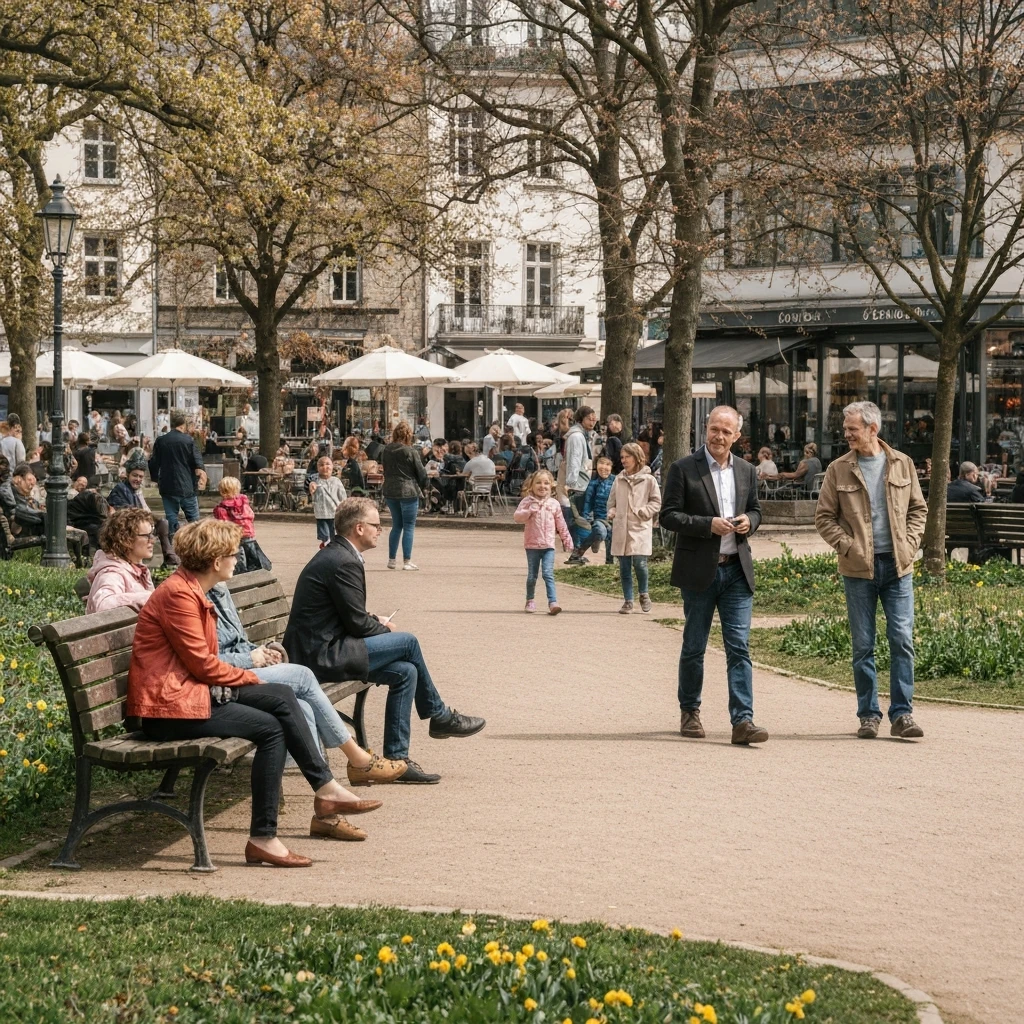 Wiosna w pełni w Berlinie: Mieszkańcy korzystają z pierwszych ciepłych dni