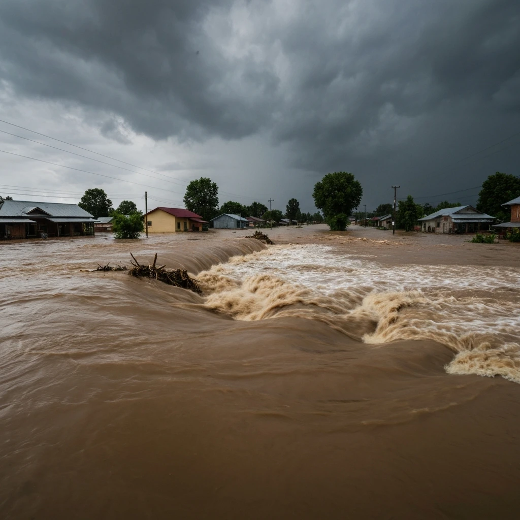 Rzeka Wkra wylała! Strażacy interweniują w Pomiechówku, zalane posesje