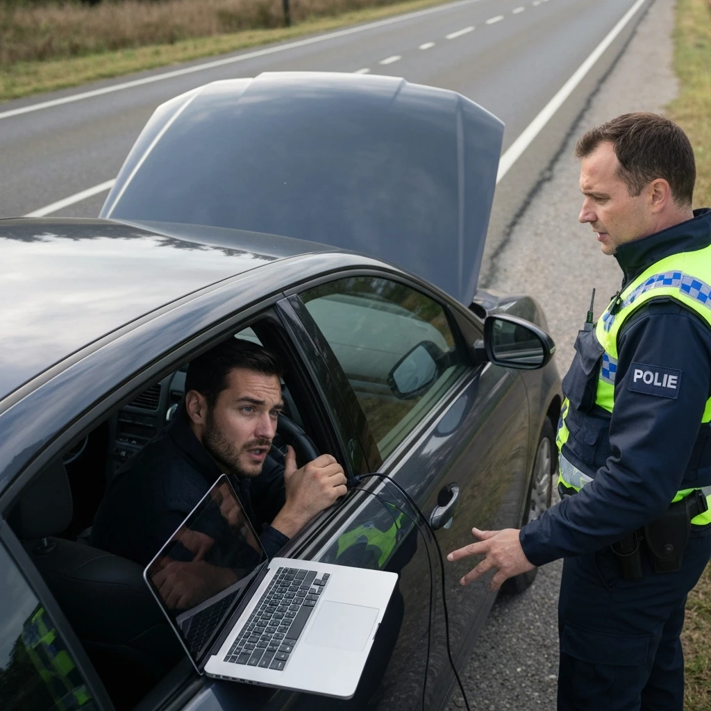 Diagnostyka w ruchu drogowym zakończona utratą prawa jazdy i mandatem