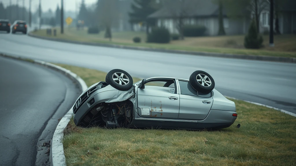 Młoda kierująca dachowała po utracie panowania. Wysoki mandat zamiast obrażeń
