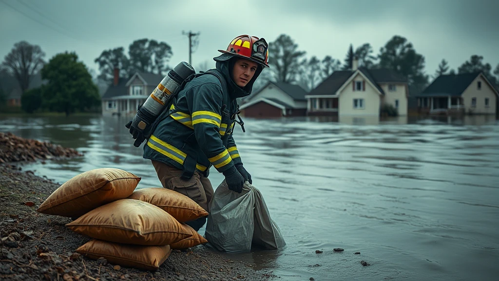 Rzeka Wkra wylewa! Strażacy walczą z żywiołem w Pomiechówku, zalanych 24 posesji