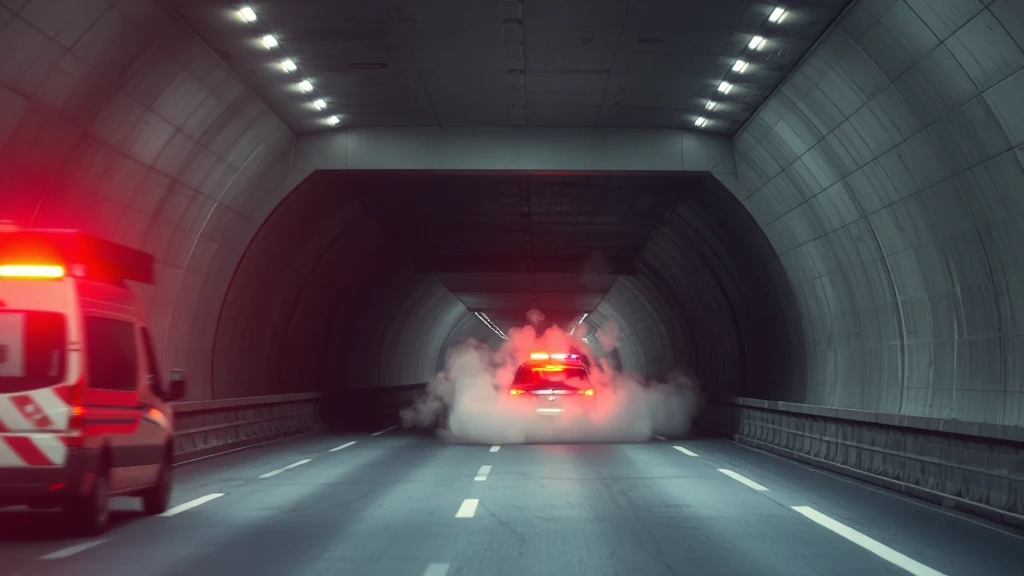 Pożar w tunelu S2 na Ursynowie. Zablokowany ruch, brak informacji o poszkodowanych