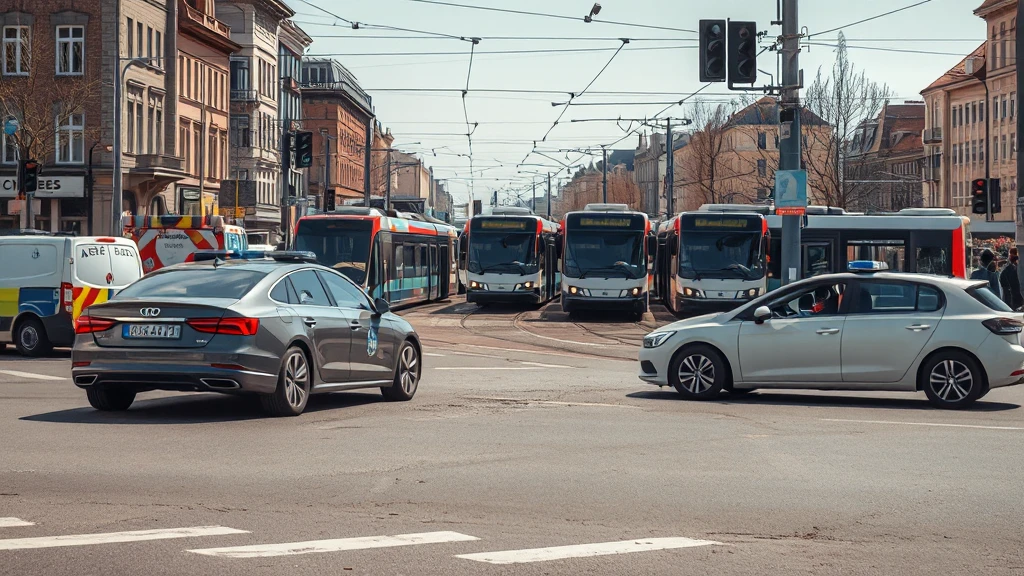 Wrocław: Zderzenie na skrzyżowaniu Bardzkiej i Armii Krajowej. Dwie osoby ranne, komunikacja miejska z utrudnieniami