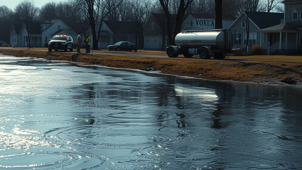 Wyciek 10 tys. litrów ropy do rzeki w West Haven. Zderzenie auta z cysterną.