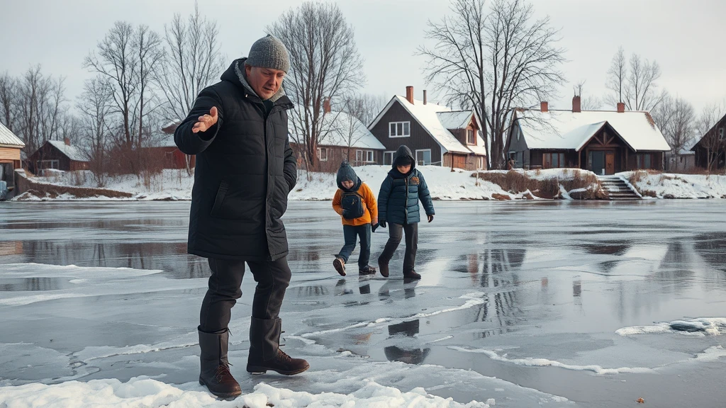 Żyrardów ostrzega: Dzieci na lodzie to śmiertelne ryzyko! Apel służb i mieszkańców