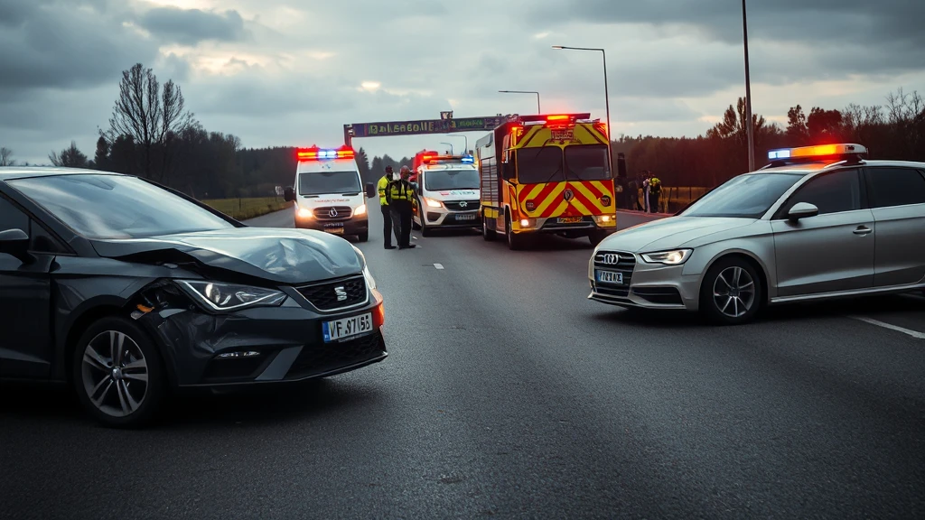 Tragedia na DK72 w Aleksandrowie Łódzkim: Czołowe zderzenie pochłonęło ofiarę. Droga zablokowana!