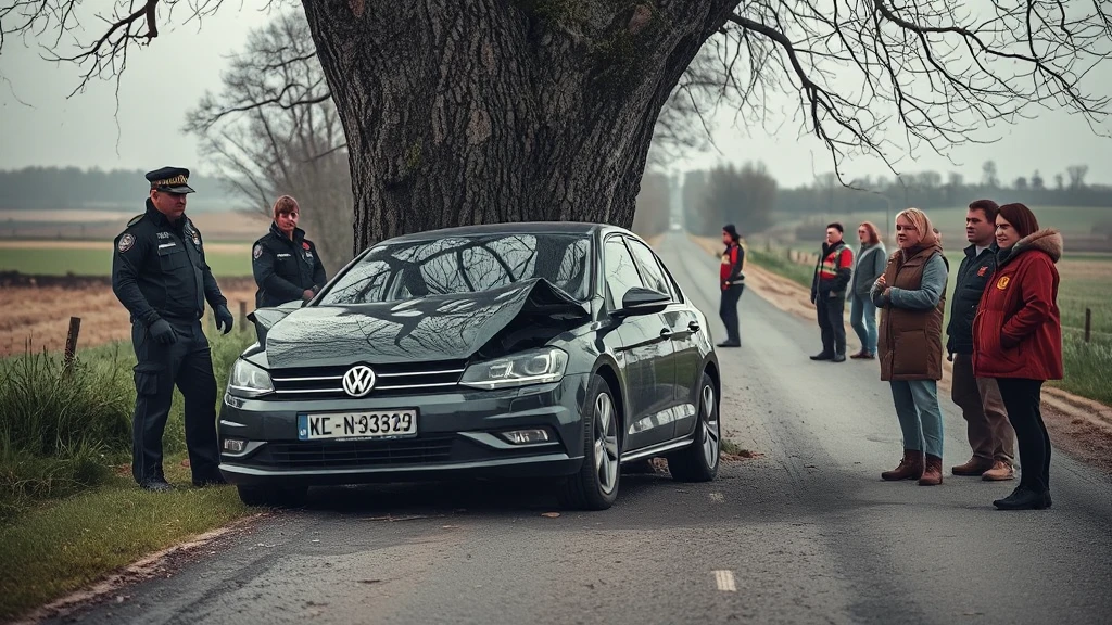 Tragiczny wypadek pod Baborowem. Jedna osoba nie żyje, druga walczy o życie