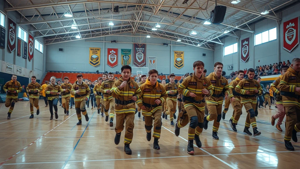 Biecz płonął emocjami! Młodzi strażacy walczyli o laur w halowych zawodach