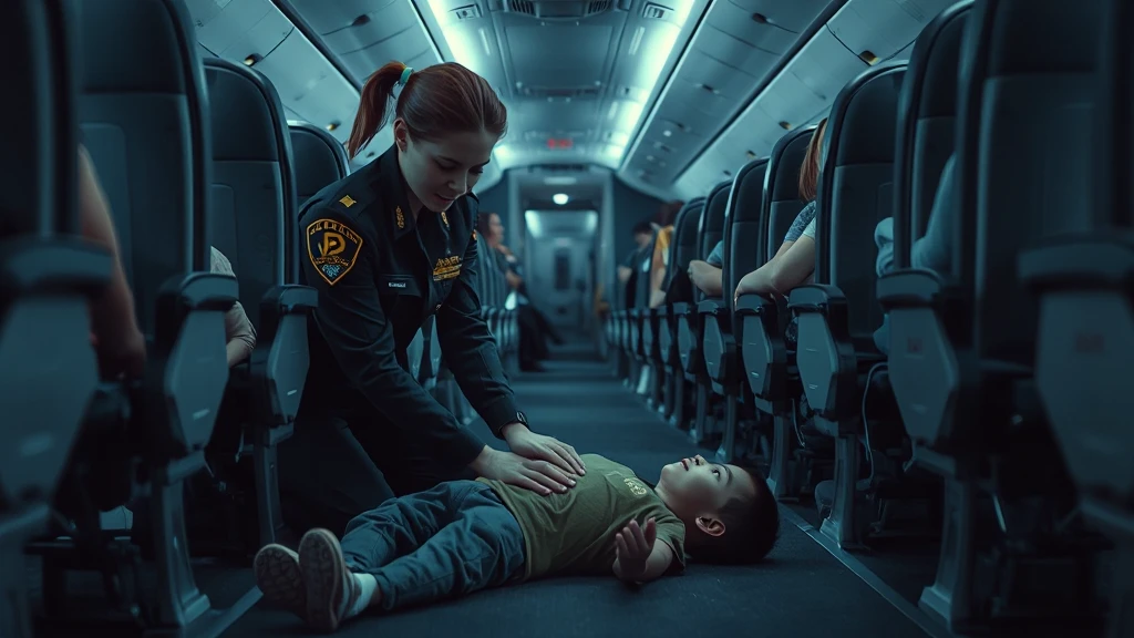 Żołnierka Żandarmerii Wojskowej uratowała życie dziesięciolatka na pokładzie samolotu