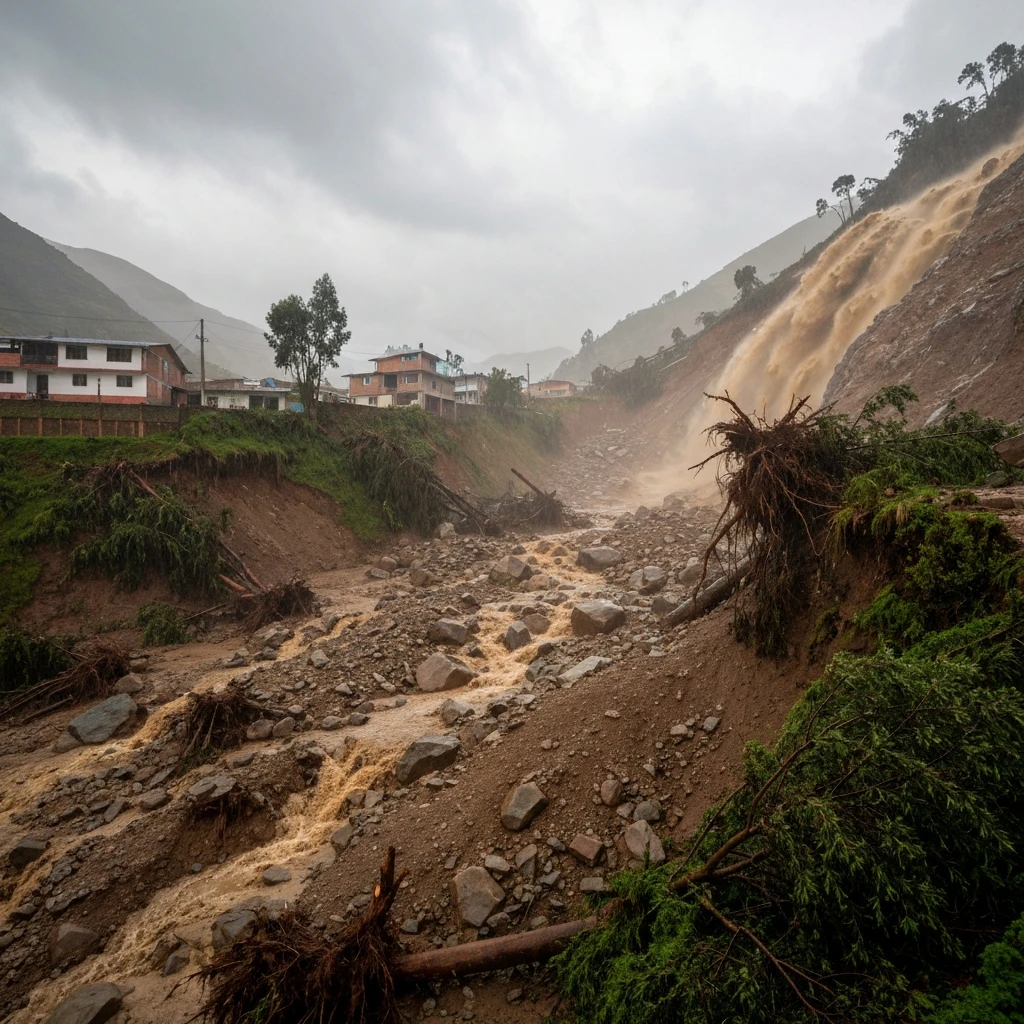 Tragiczne osunięcie ziemi w Peru. Nagranie pokazuje potęgę żywiołu