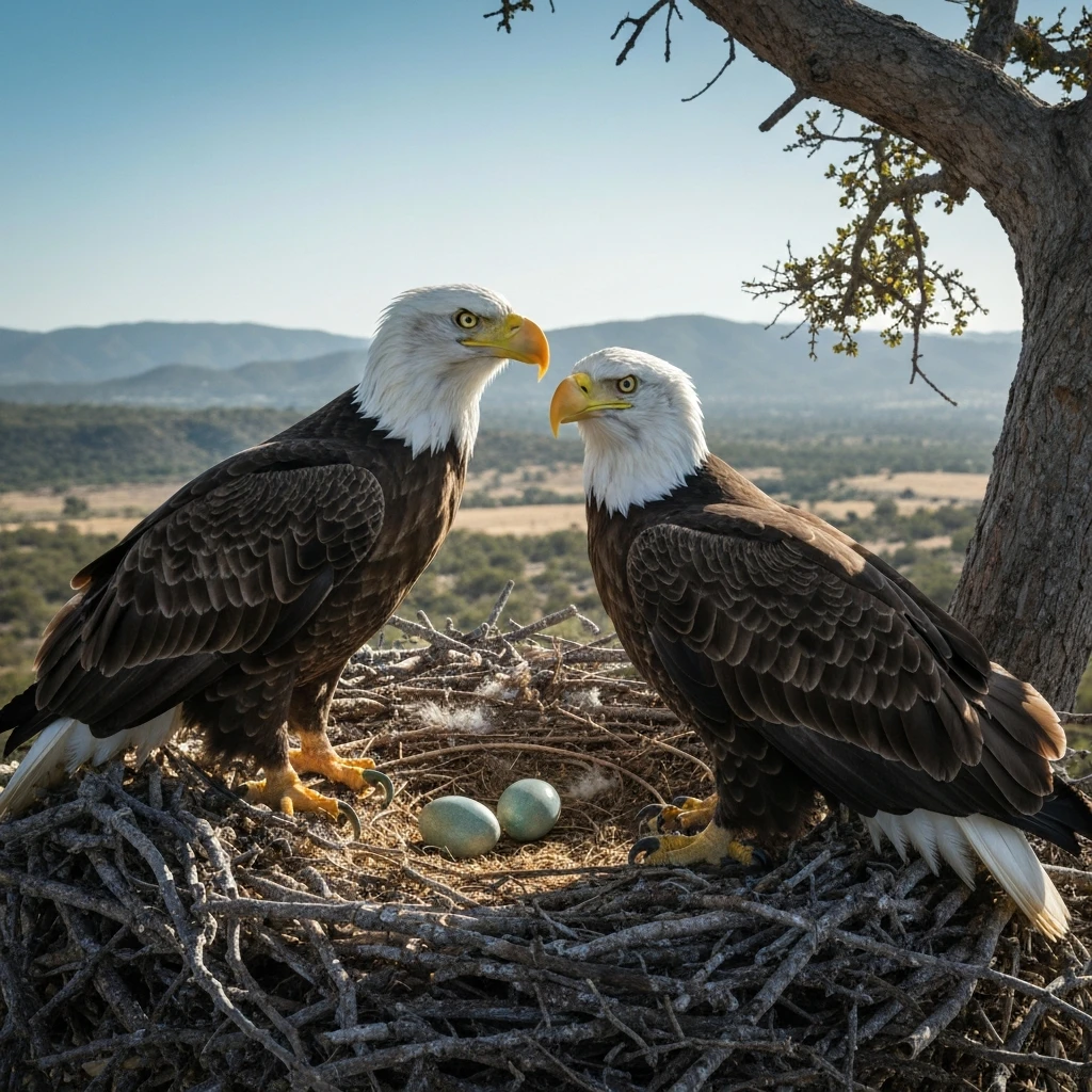 Nadzieja dla bielików: Para z Południowej Kalifornii ponownie zniosła jaja po ataku kruków