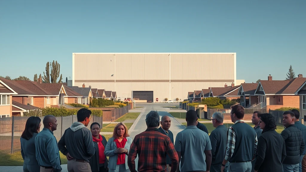 Gigantyczna hala magazynowa wśród domów. Mieszkańcy są oburzeni