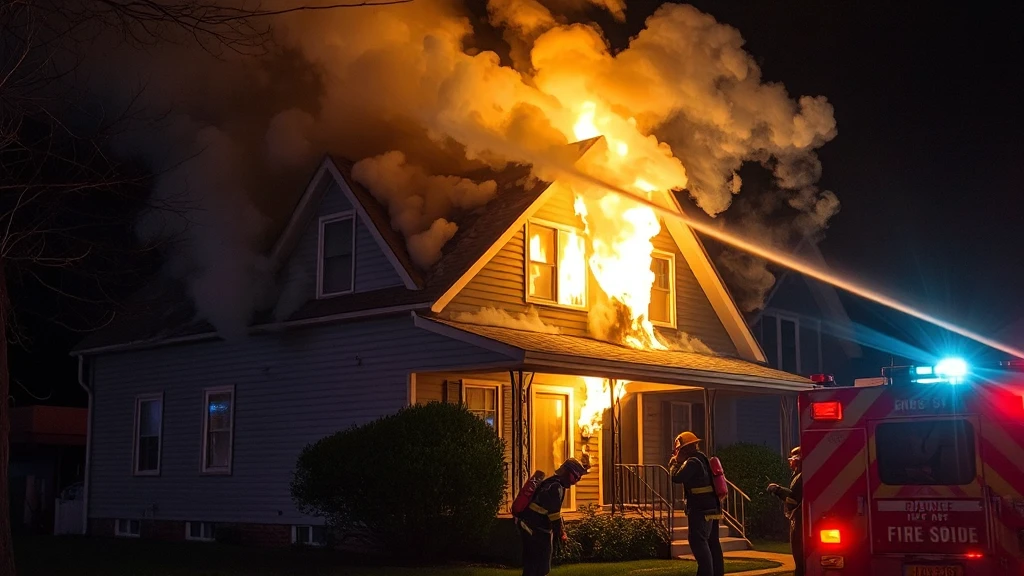 Tragedia w Skarżysku-Kamiennej: Trzy ofiary śmiertelne po nocnym pożarze domu