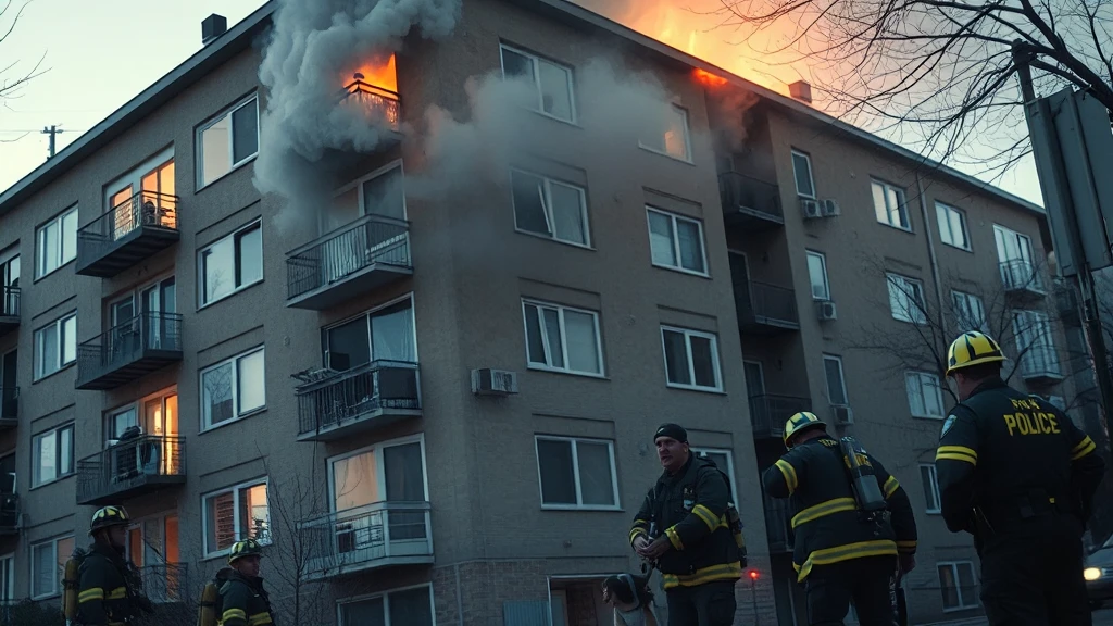 Szybka akcja policji i strażaków uratowała życie w płonącym bloku!