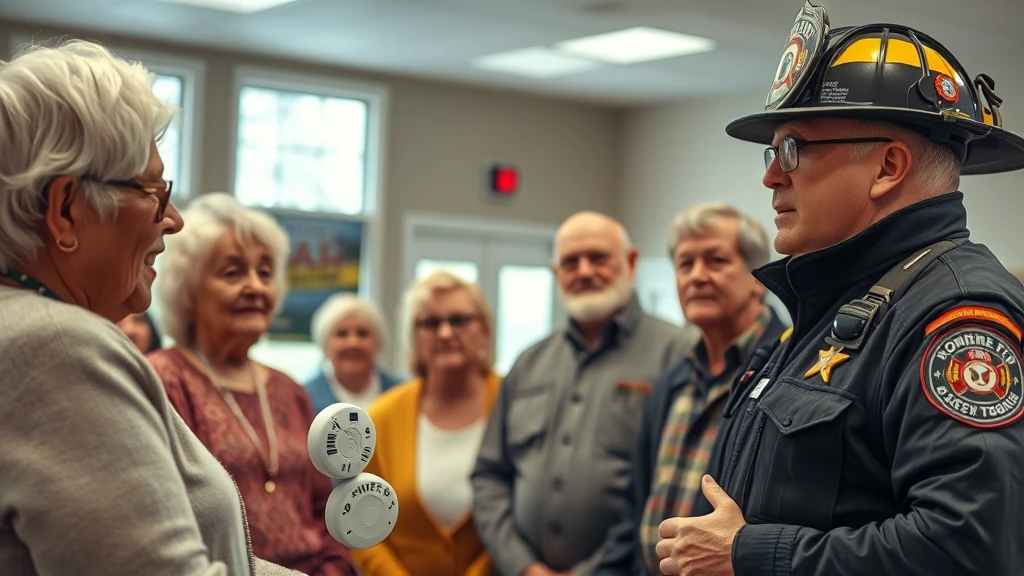 Czujki dymu i tlenku węgla ratują życie! Strażacy szkolą seniorów w Sosnowcu