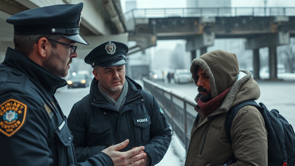 Pomoc bezdomnym w obliczu mrozów. Policja i streetworkerzy ruszyli z pomocą w Rybniku