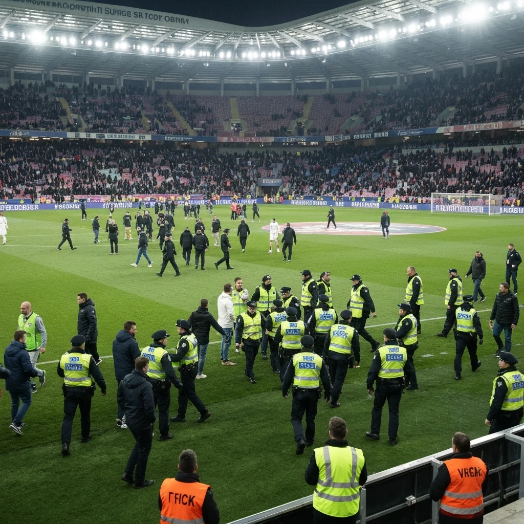 Piekło na murawie po derbach Glasgow! Tłumy kibiców wtargnęły na boisko, interweniowała policja