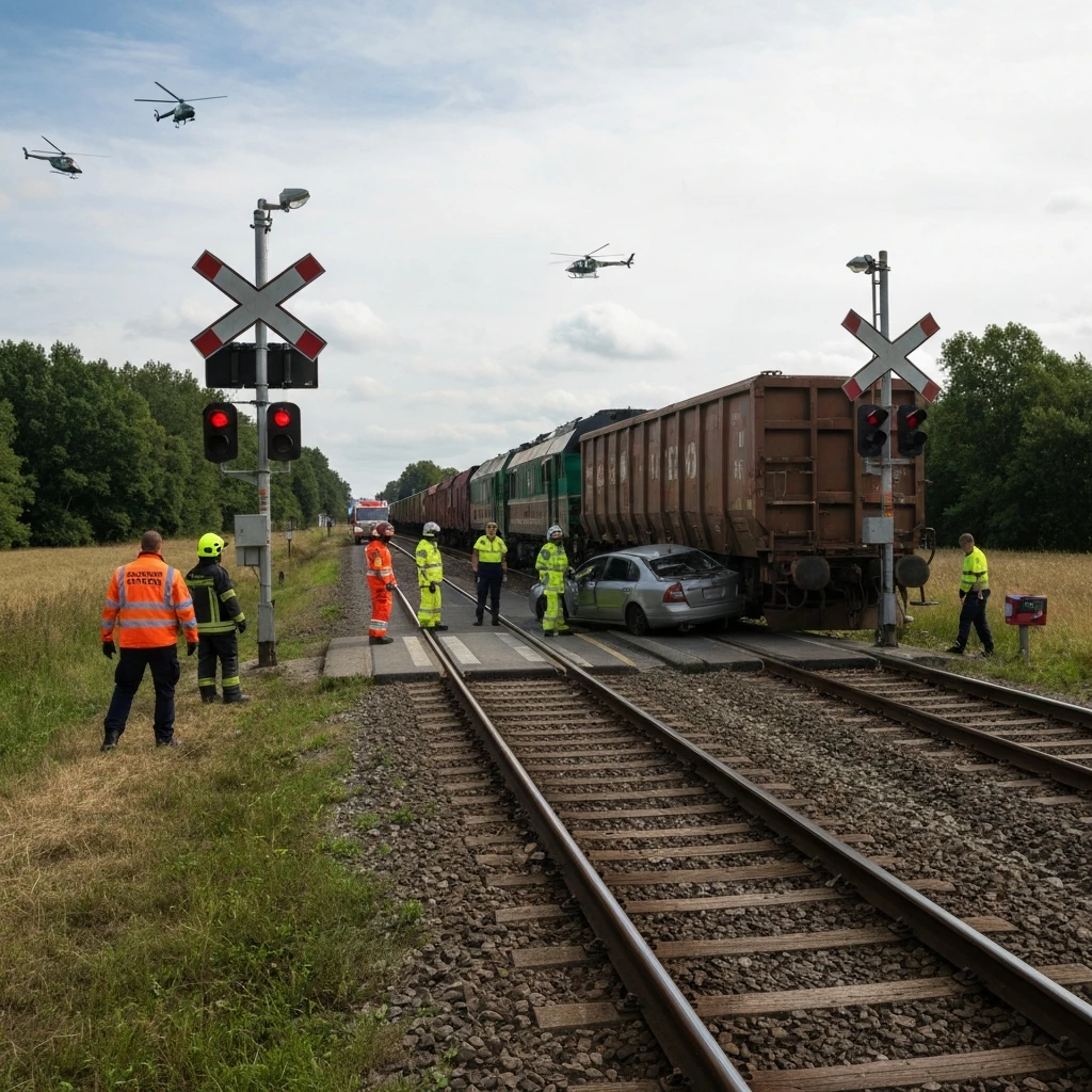 Lubycza Królewska: Pięć osób w samochodzie pod pociągiem towarowym. LPR na miejscu!