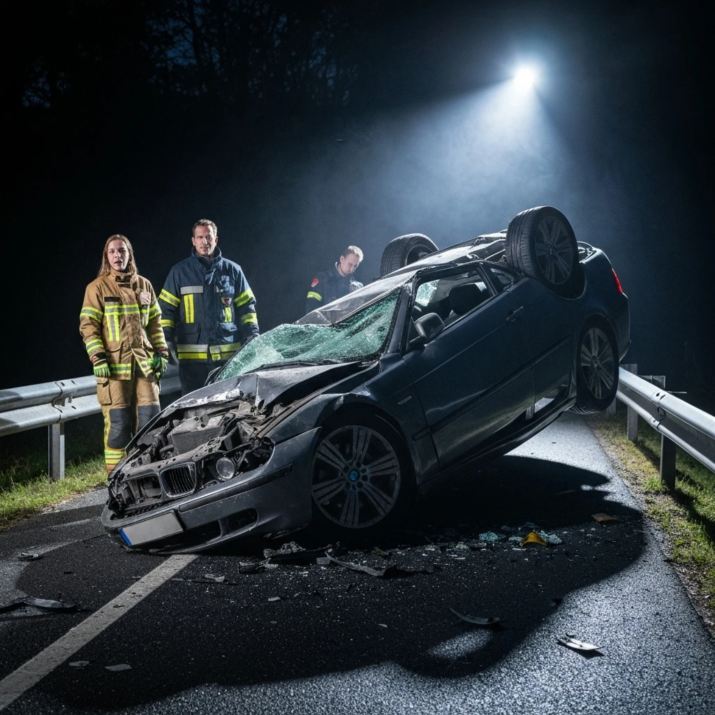 Tragedia w Mąkolinie: 14-latka nie żyje po tragicznym wypadku BMW