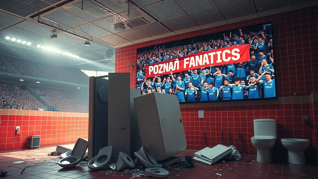 Skandal na Widzewie: Dewastacja toalet i serwerowni przez kibiców gości. Czy to koniec z przyjmowaniem fanów rywali?