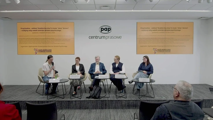 Konferencja prasowa pt. „Przychodnie - widmo? Studnie bez dna? A może >>złoty<< biznes? - rozbijmy mity wokół centrów zdrowia psychicznego"