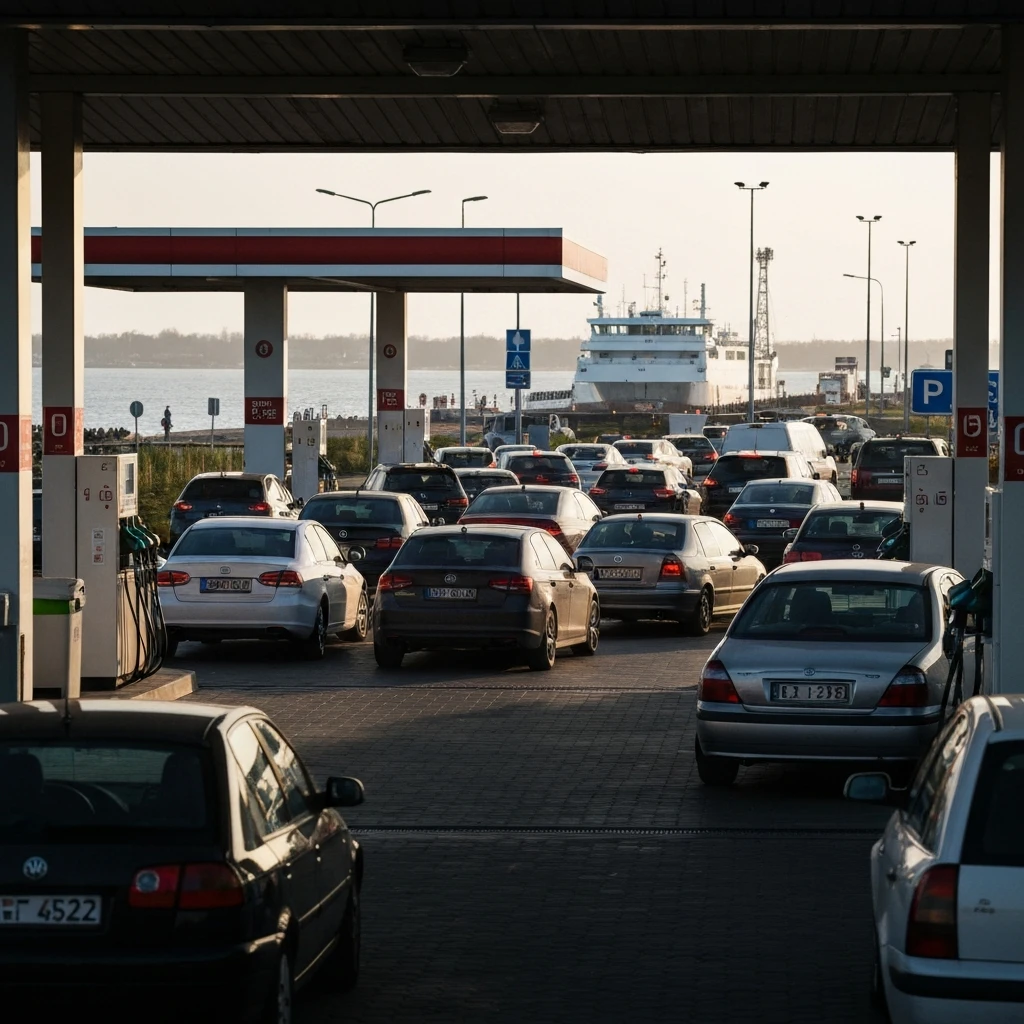 Niemcy tankują w Świnoujściu – braki paliwa na stacjach. Miasto apeluje o ograniczenia