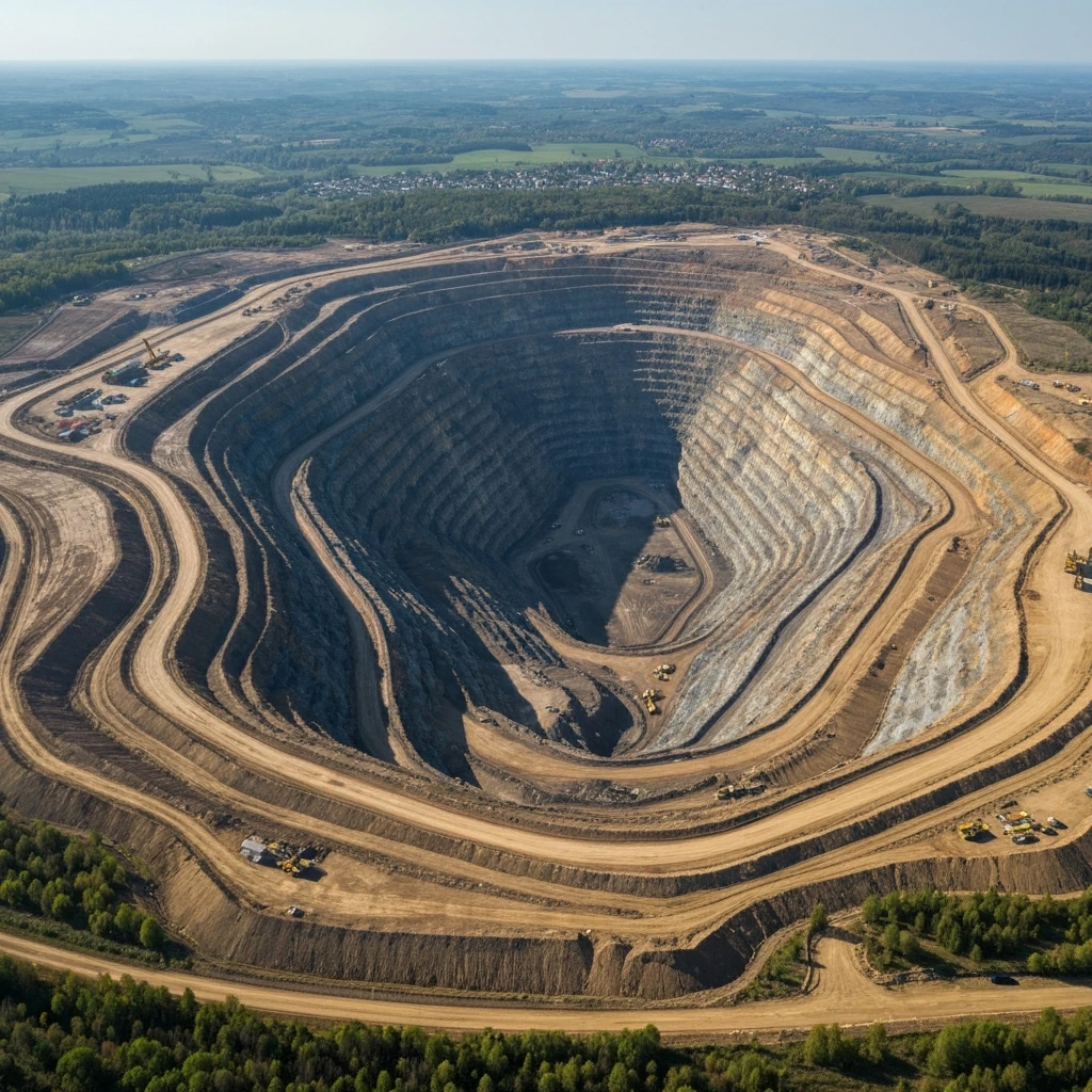 Dron znaleziony na terenie kopalni w Galczycach. Policja zabezpiecza teren