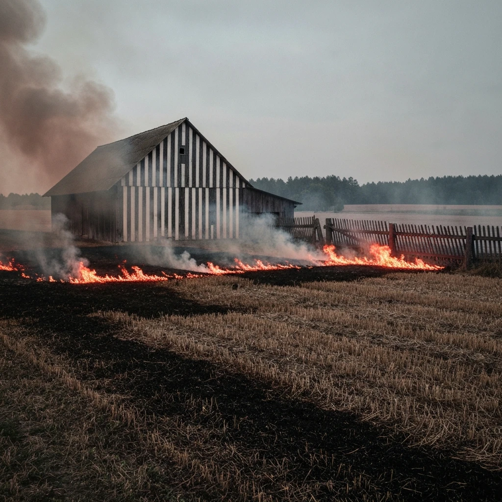 Tragiczny pożar traw na Mazowszu. 50-latek stracił życie w Pionkach