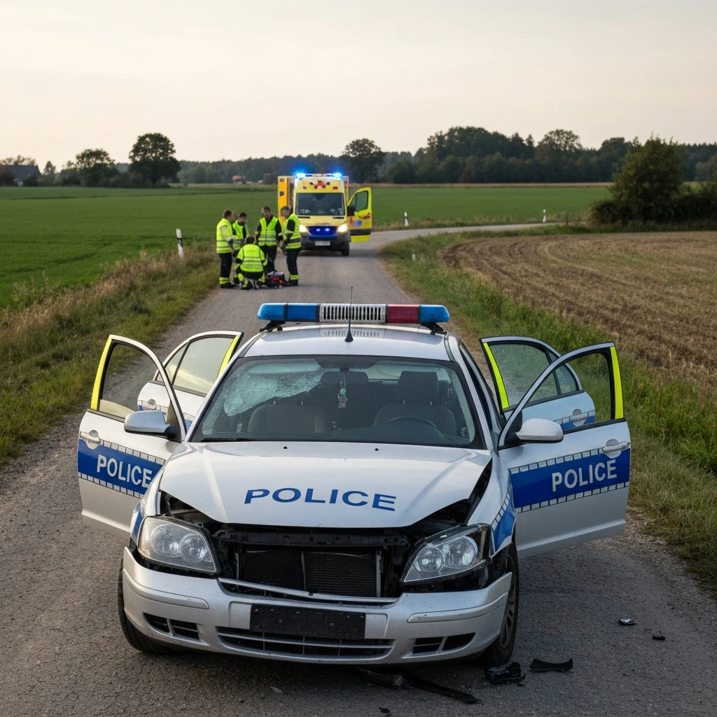 Groźny wypadek z udziałem radiowozu w Małopolsce. Policjanci trafili do szpitala