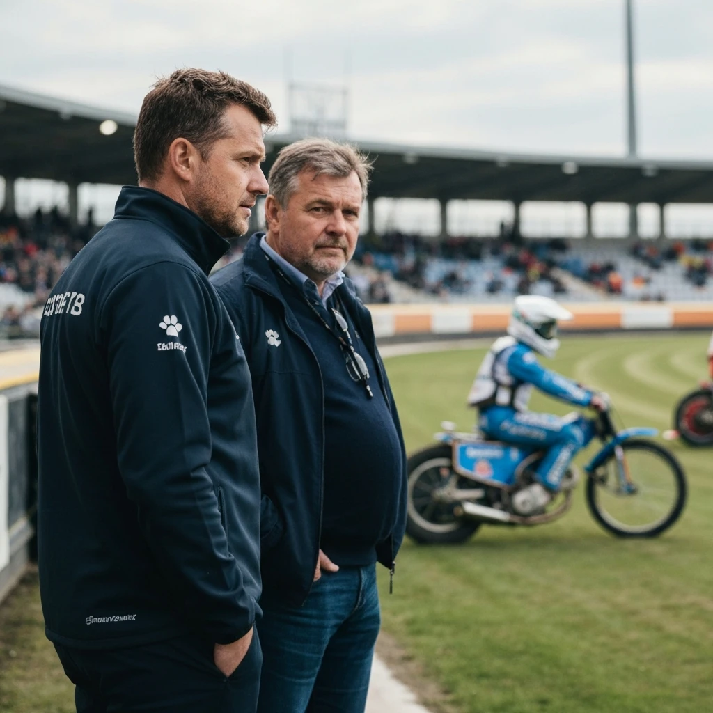 Tajemniczy gość na treningu ROW-u Rybnik. Czy to as w rękawie prezesa Mrozka?