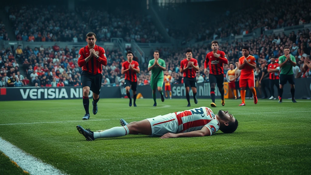 Dramat w meczu Serie A. Kolega Polaka nagle osunął się na ziemię