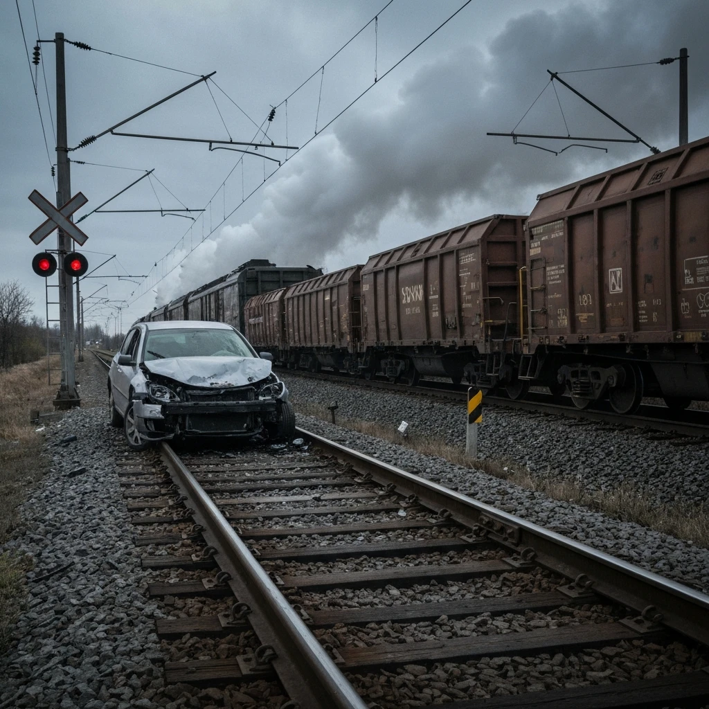 Tragiczny wypadek w Ogorzelicach. Kierowca BMW wjechał wprost pod szynobus, zginęła pasażerka