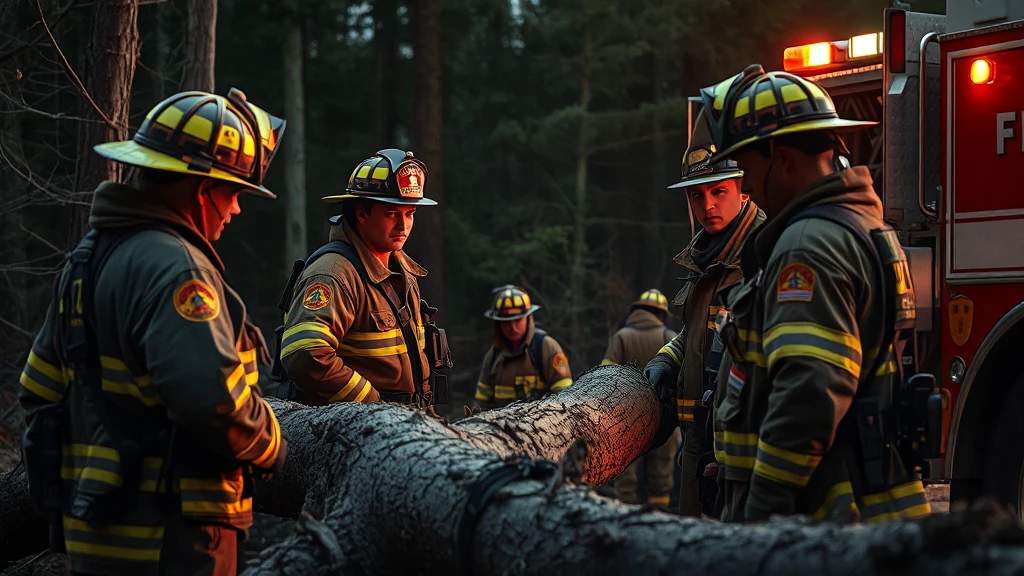 Strażacy w akcji: Wypadek przy wycince, pożary i kolizja drogowa – intensywny dzień dla służb ratowniczych