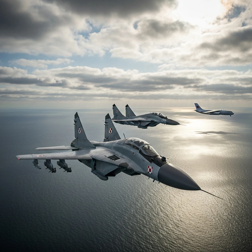 Polskie MiG-29 poderwane do akcji! Rosyjski Ił-20 nad Bałtykiem przechwycony