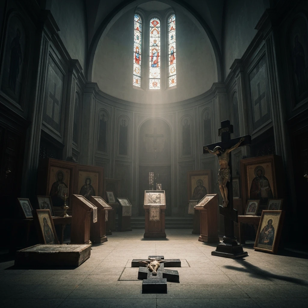 Horror w Trzebini: Podpalacz zniszczył klęczniki w kościele. Policja szuka świadków