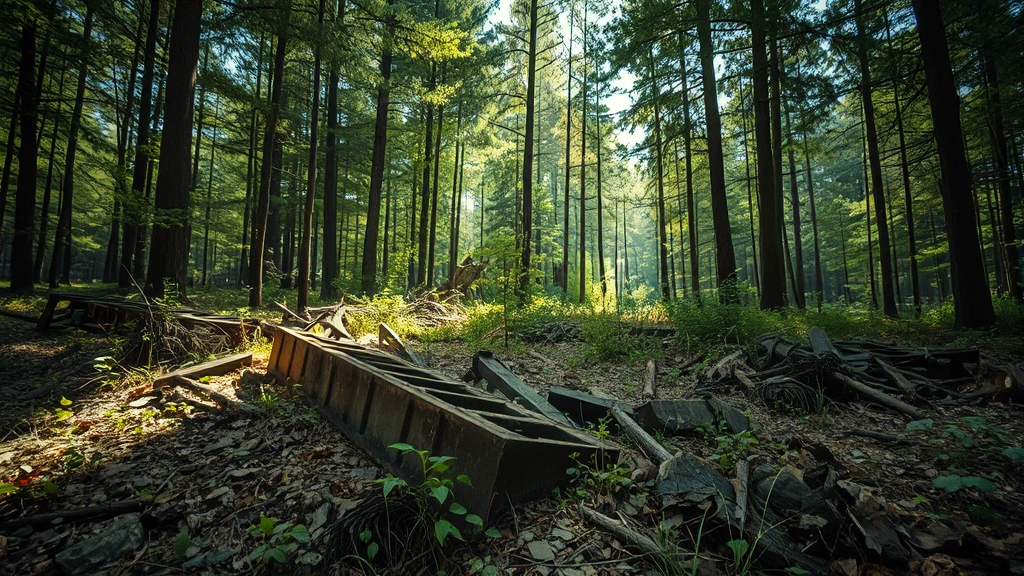 Szczątki obiektu w lesie na Lubelszczyźnie. "Wojskowy"