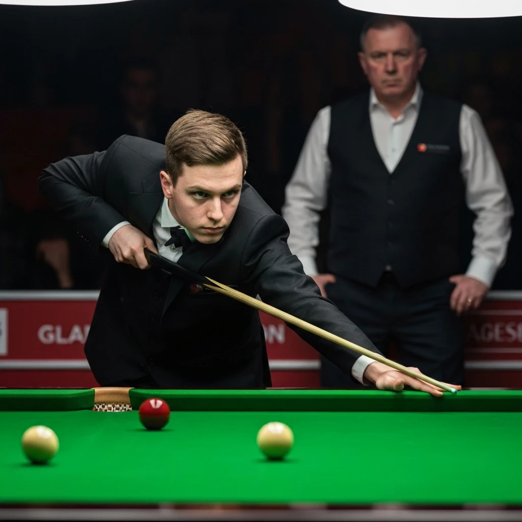 Polak zaczął mecz z legendą snookera od piorunującego brejka! Niestety, to nie wystarczyło...
