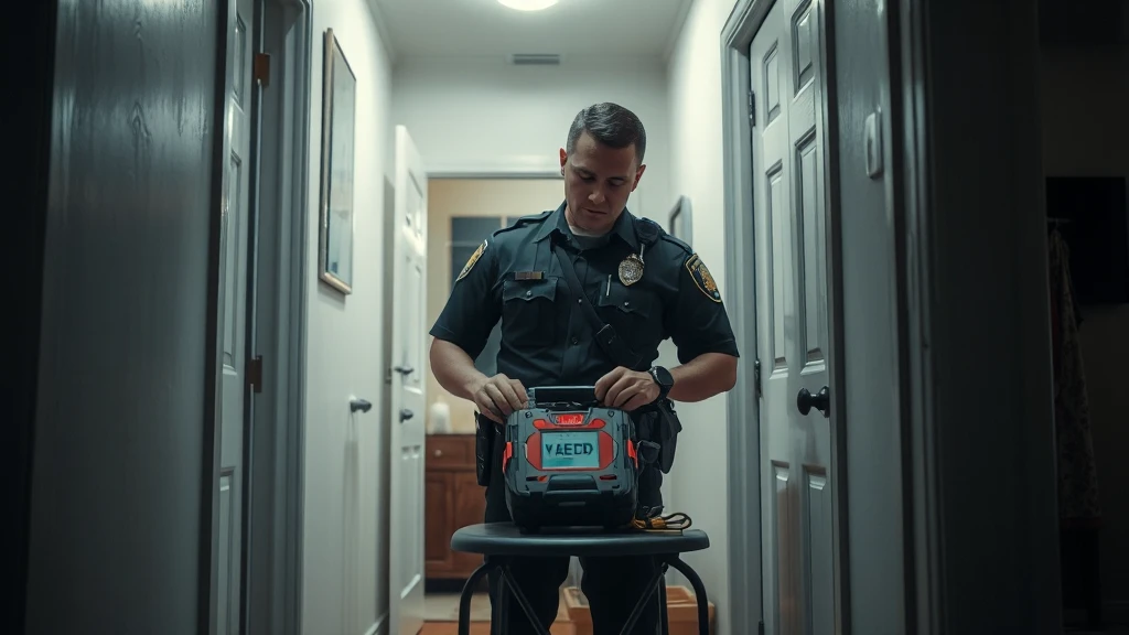 Sosnowiczanin z defibrylatorem AED w przedpokoju. Policja odkryła zaskakujący łup!