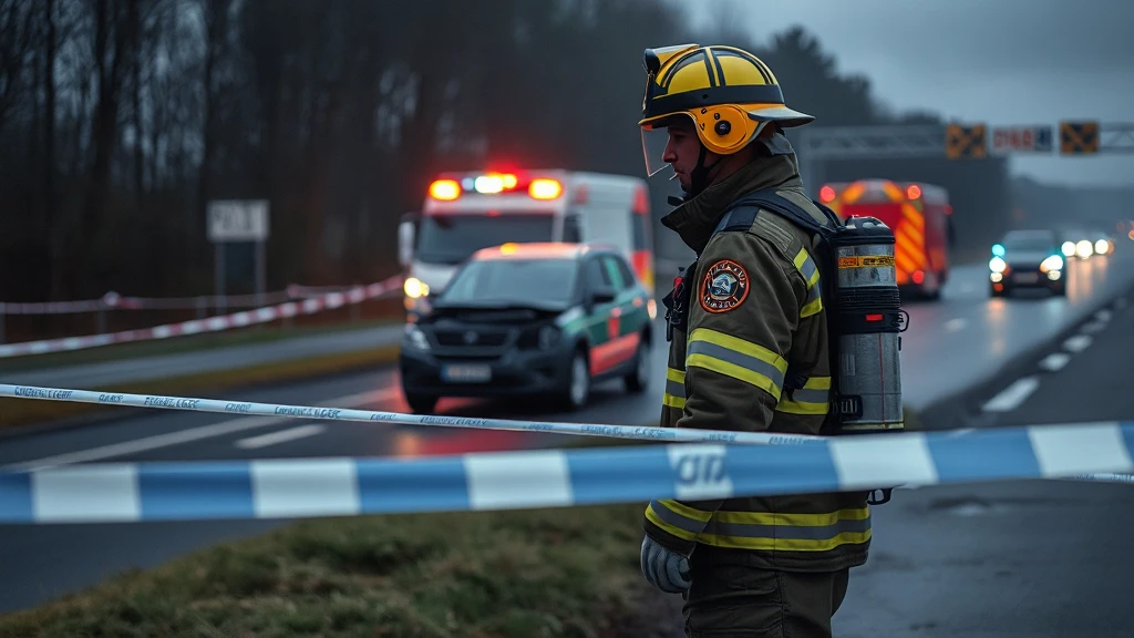 Groźny wypadek na DK 50 w Janowie. Strażacy interweniowali na miejscu zdarzenia.