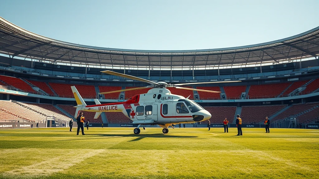 Śmigłowiec LPR-u Lądował na Stadionie w Sochaczewie - Pilna Akcja Ratunkowa
