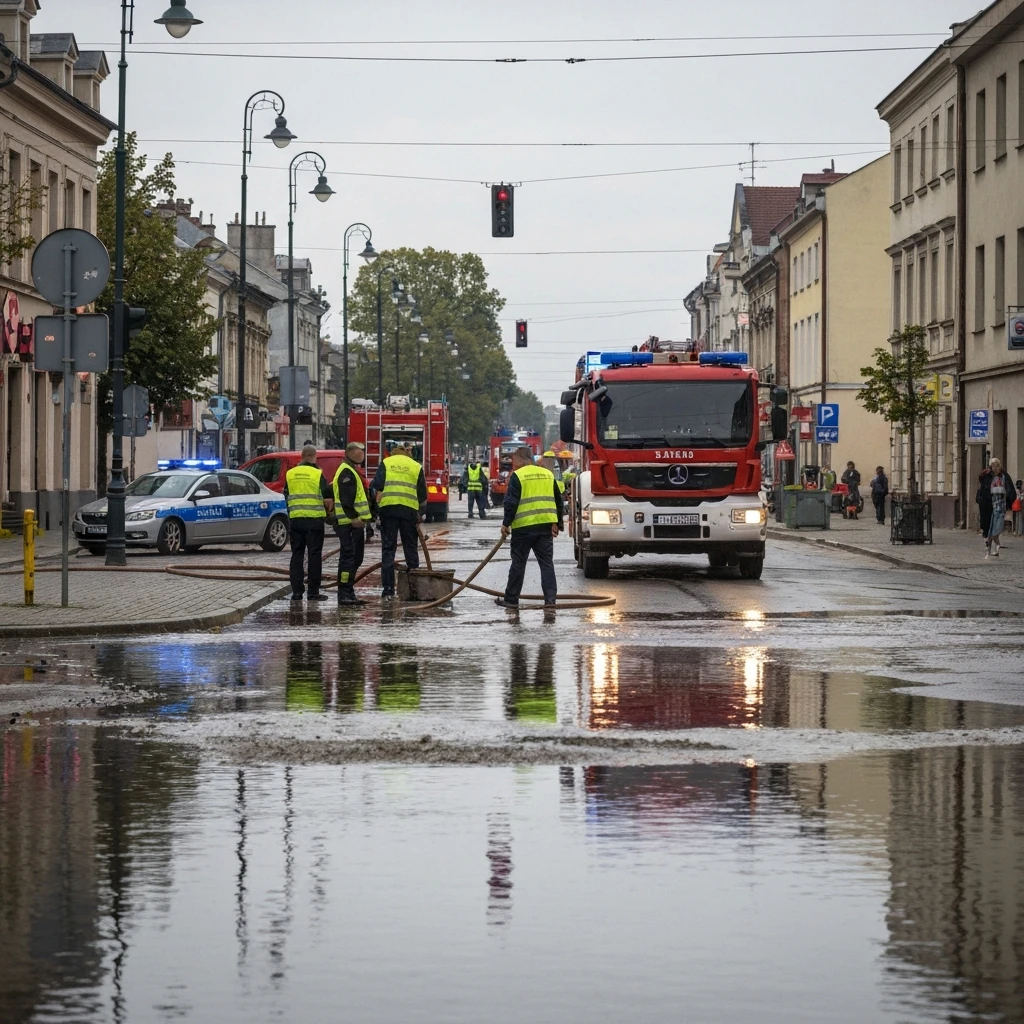 Awaria wodociągów w Zamościu. Mieszkańcy bez bieżącej wody, służby pracują