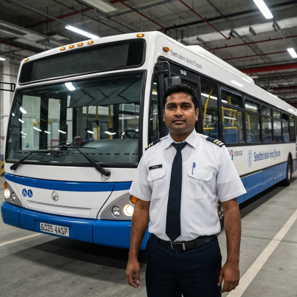 Kierowca autobusu MPK Łódź z telefonem w ręku. Pasażer nagrał nieodpowiedzialne zachowanie