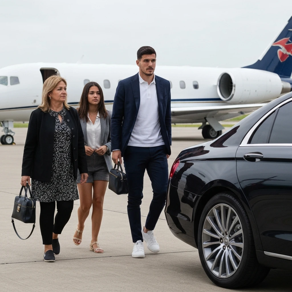 Lewandowski wpadł na zgrupowanie kadry. Prywatnym odrzutowcem z najbliższymi!