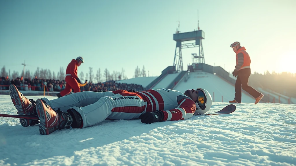 Tragiczny upadek młodego skoczka w Vikersund. Kacper Tomasiak zniesiony z zeskoku