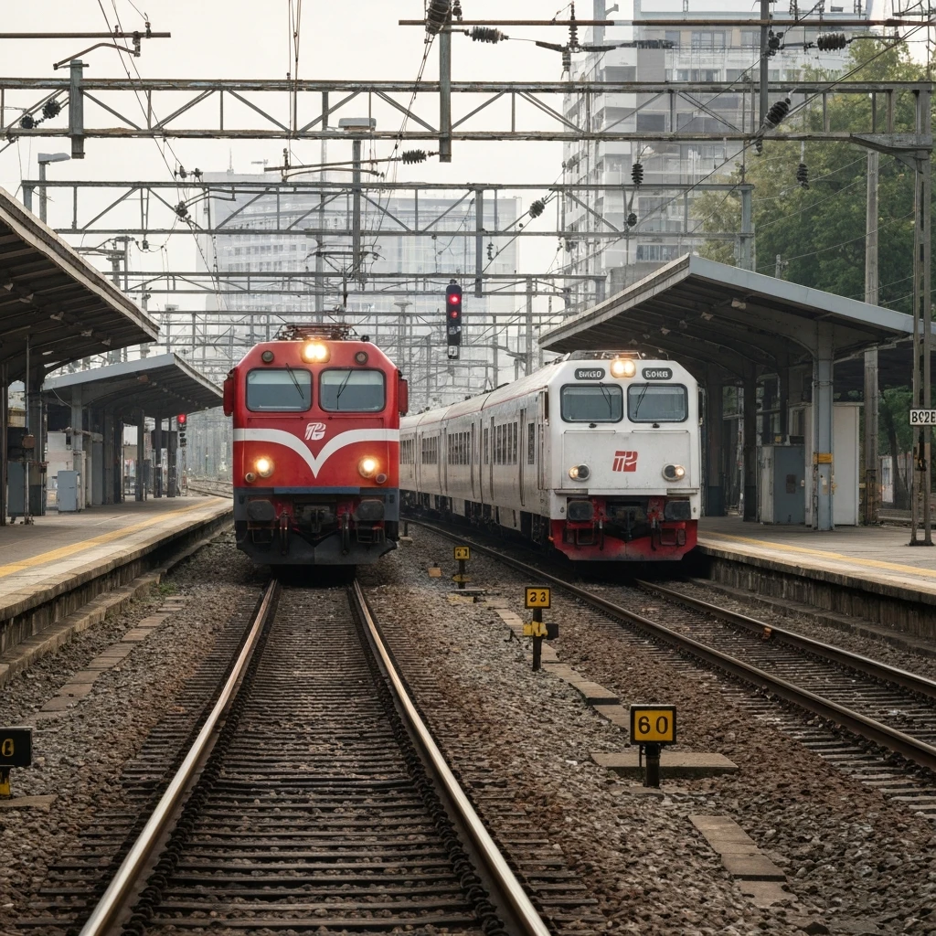 Groźny incydent na torach w Gnieźnie. Dwa pociągi na tym samym torze o krok od katastrofy