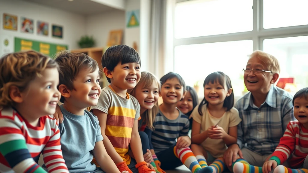 Kolorowa skarpetka i przedszkolaki: Nietypowa lekcja w żyrardowskim przedszkolu