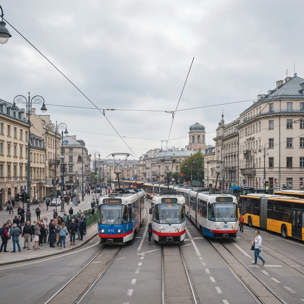 Kolizja autobusu i tramwaju na Rondzie Waszyngtona w Warszawie. Cztery osoby ranne, utrudnienia w ruchu