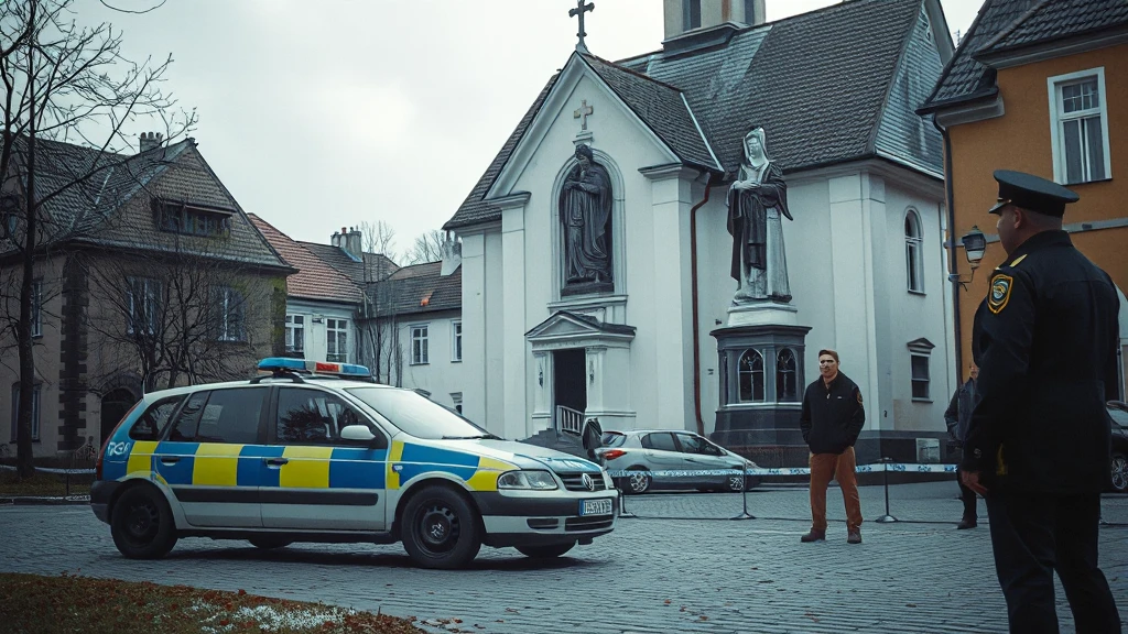 Wandalizm w Porębie: Siekiera i zniszczone figury. 27-latek zatrzymany!